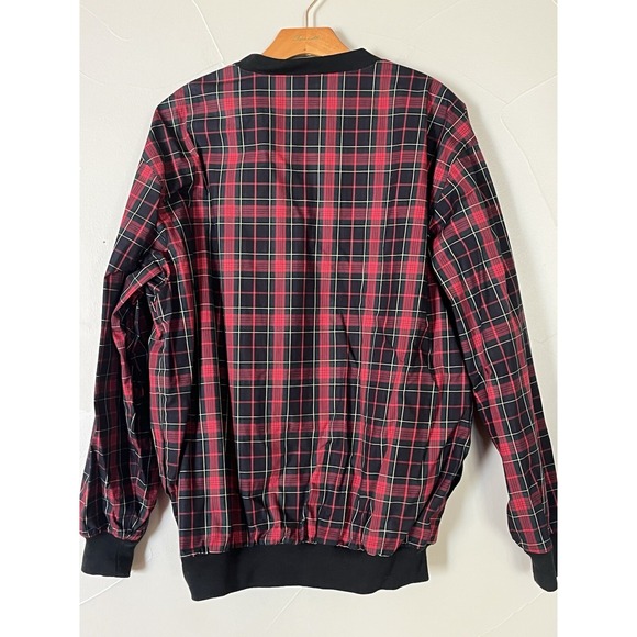 Polo Golf Ralph Lauren Pullover Windbreaker Red Plaid, Waxed Cotton,‎ Mens Small - Picture 7 of 7